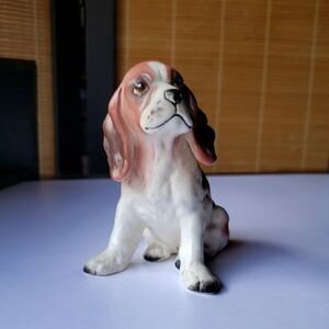 Dog Figurine Japan 4in Porcelain